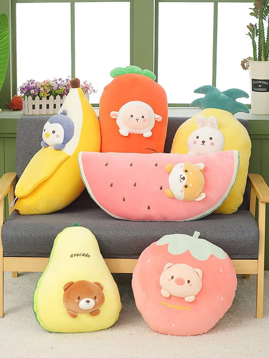 20 Inch Soft Strawberry-Pig Plush Hugging Pillow Cute Stuffed Animal Plushies Toy Kids Stuffed Animals Plush Toys for Birthday, Valentine, Christmas or Daily