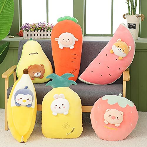 20 Inch Soft Strawberry-Pig Plush Hugging Pillow Cute Stuffed Animal Plushies Toy Kids Stuffed Animals Plush Toys for Birthday, Valentine, Christmas or Daily