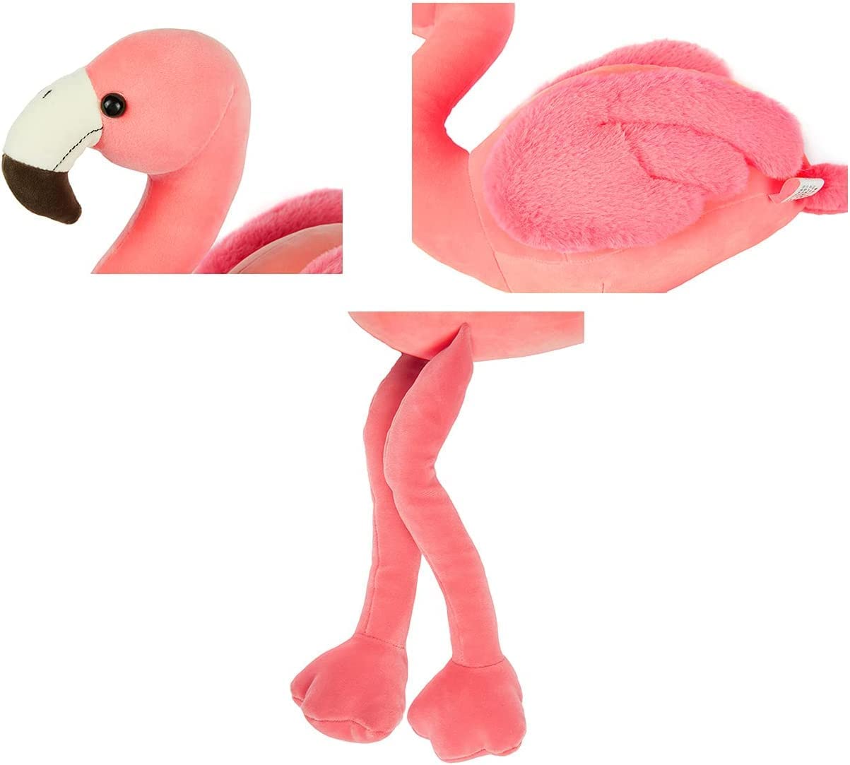 Soft Flamingo Stuffed Animal Pink Plushie Flamingo Plush Toys for Home Decor Stuffed Animals Plush Figure Gift for Kids or Lover in Birthday Valentine and Christmas