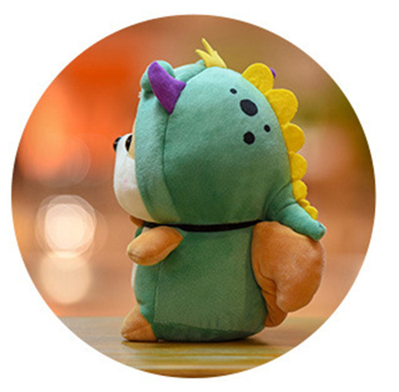 CASAGOOD Adorable Squirrel Stuffed Animal Dressed in Dinosaur Costume Plushies Chipmuck with Dinosaur Outfit Cute Plush Toys for Kids Stuffed Animals Gift for Lover 10 Inch