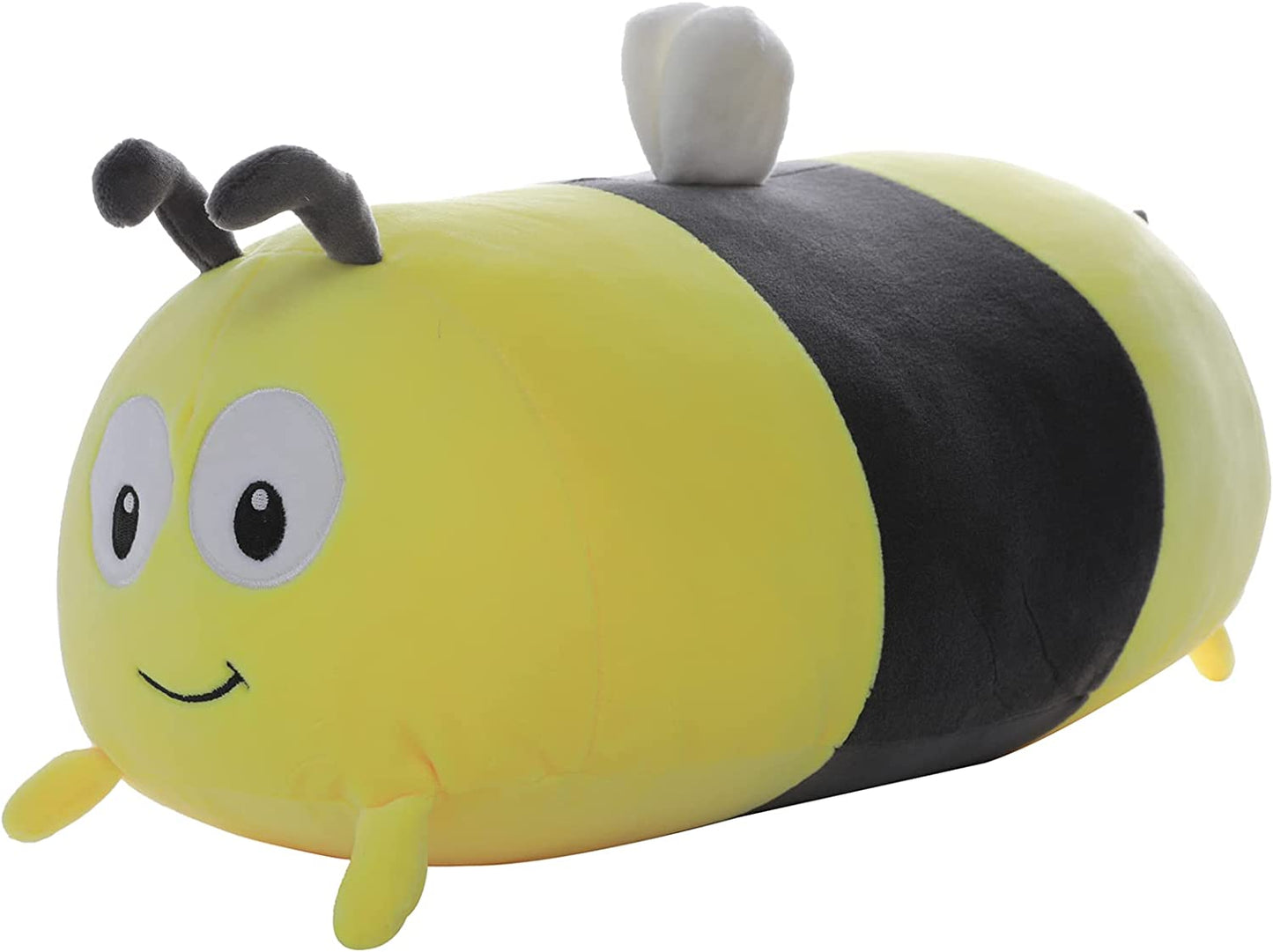 Cute 15.7 Inch Bumble Bee Stuffed Animals,Honey Bee Plush Toys Pillow, Anime Bee Plushie Hugging Pillow Bee Doll Gift for Kids and Lovers in Birthday, Christmas, Valentine's Day...