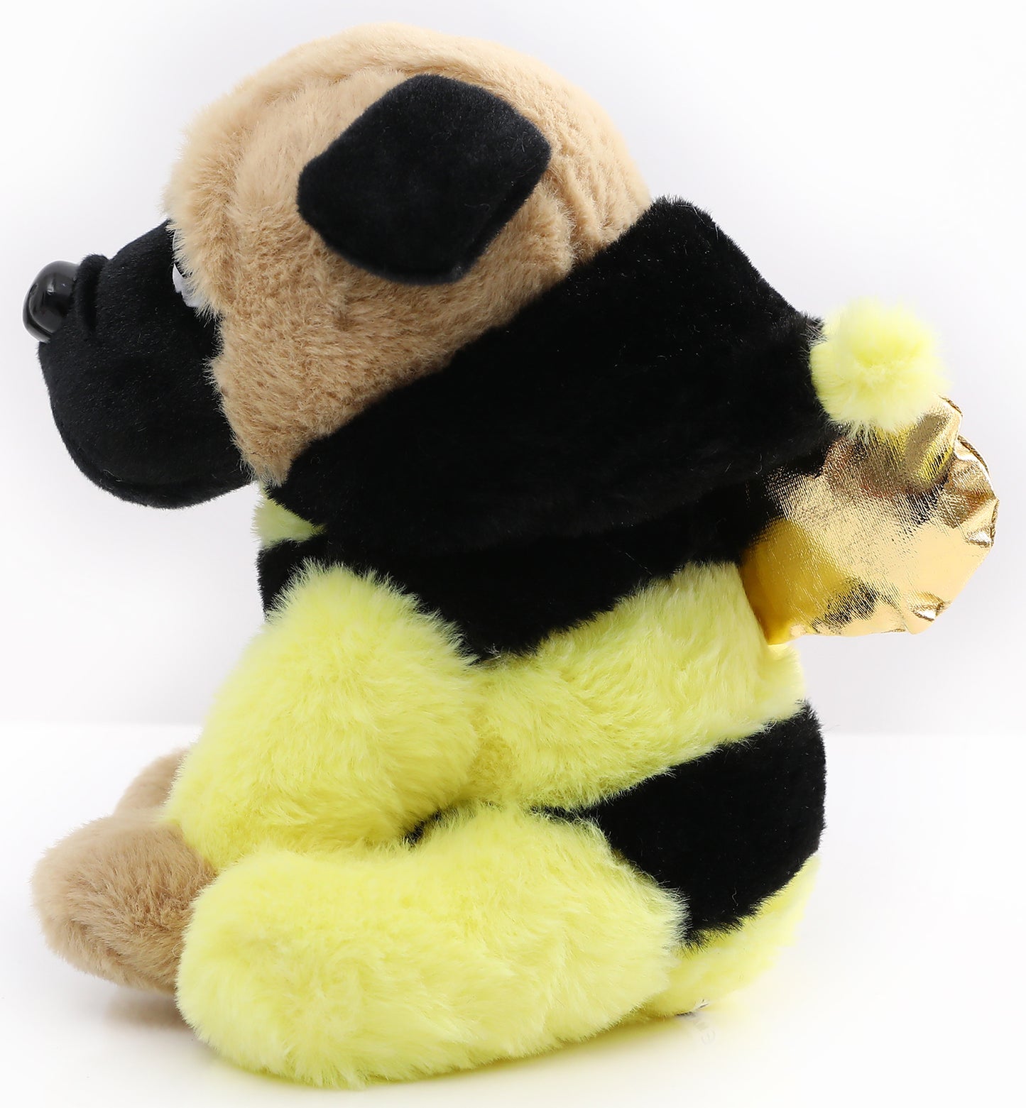 Pug Stuffed Animal, Pug Dog Wearing Cute Costume, Plushies Pug Dressed as Cute Funny Plush Toys for Kids Stuffed Animals Gift for Lover 10 Inch (Pug-BEE Plush YE)