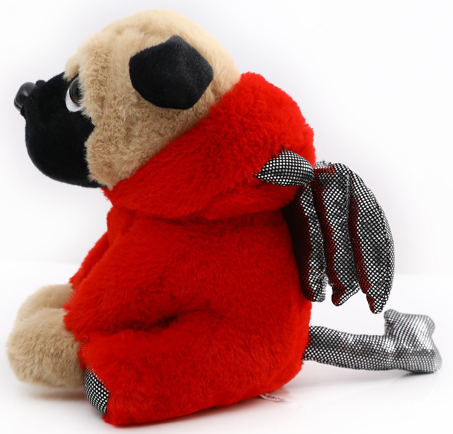 Pug Stuffed Animal, Pug Dog Wearing Cute Costume, Plushies Pug Dressed as Cute Funny Plush Toys for Kids Stuffed Animals Gift for Lover 10 Inch (Pug-Devil RE)