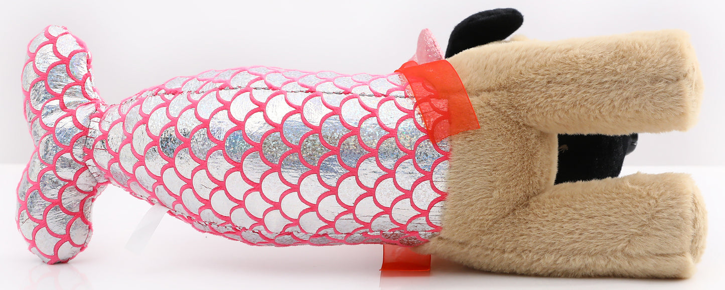 Pug Stuffed Animal, Pug Dog Wearing Cute Costume, Plushies Pug Dressed as Cute Funny Plush Toys for Kids Stuffed Animals Gift for Lover 10 Inch (Pug-Mermaid CO)