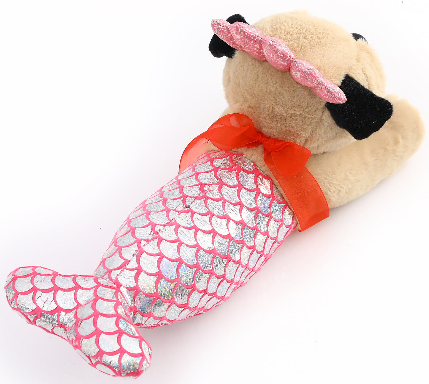 Pug Stuffed Animal, Pug Dog Wearing Cute Costume, Plushies Pug Dressed as Cute Funny Plush Toys for Kids Stuffed Animals Gift for Lover 10 Inch (Pug-Mermaid CO)