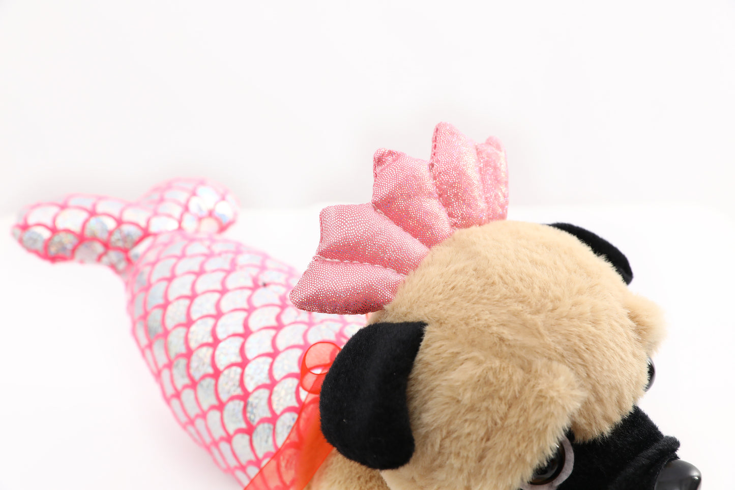 Pug Stuffed Animal, Pug Dog Wearing Cute Costume, Plushies Pug Dressed as Cute Funny Plush Toys for Kids Stuffed Animals Gift for Lover 10 Inch (Pug-Mermaid CO)