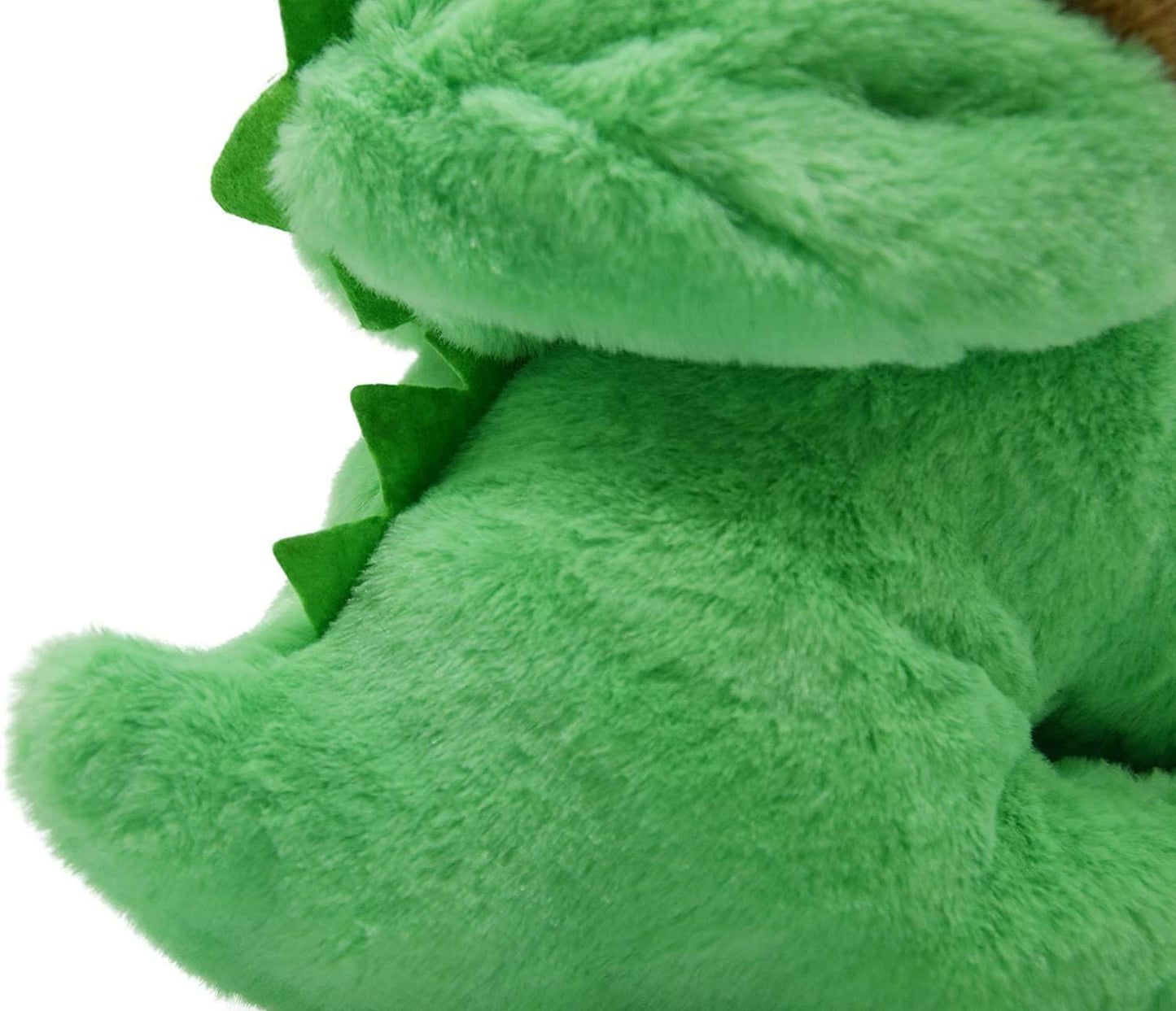 Pug-Dinosaur Stuffed Animal, Pug Dog Wearing Green Dinosaur Costume,Plushies Pug Dressed as Cute Dinosaur Funny Plush Toys for Kids Stuffed Animals Gift for Lover 10 Inch