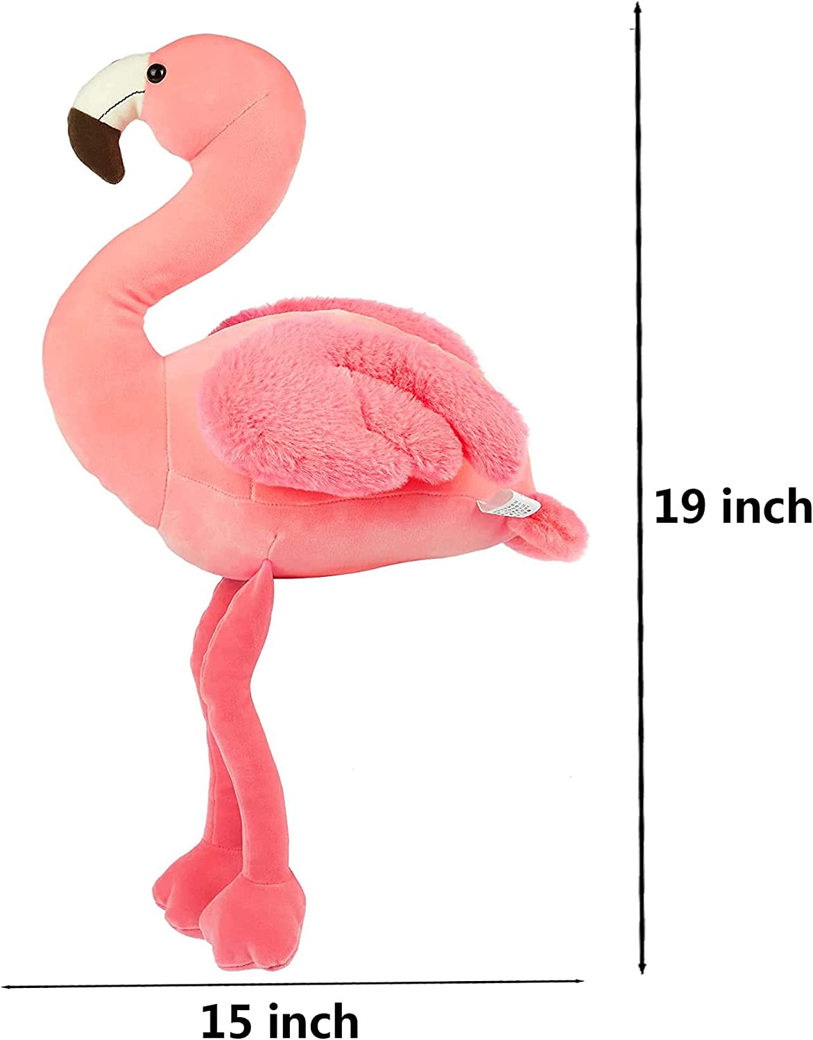 Soft Flamingo Stuffed Animal Pink Plushie Flamingo Plush Toys for Home Decor Stuffed Animals Plush Figure Gift for Kids or Lover in Birthday Valentine and Christmas