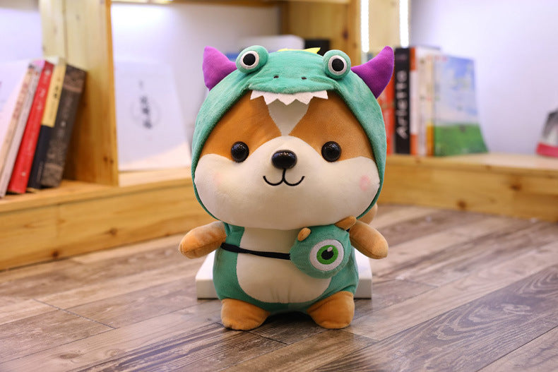 CASAGOOD Adorable Squirrel Stuffed Animal Dressed in Dinosaur Costume Plushies Chipmuck with Dinosaur Outfit Cute Plush Toys for Kids Stuffed Animals Gift for Lover 10 Inch