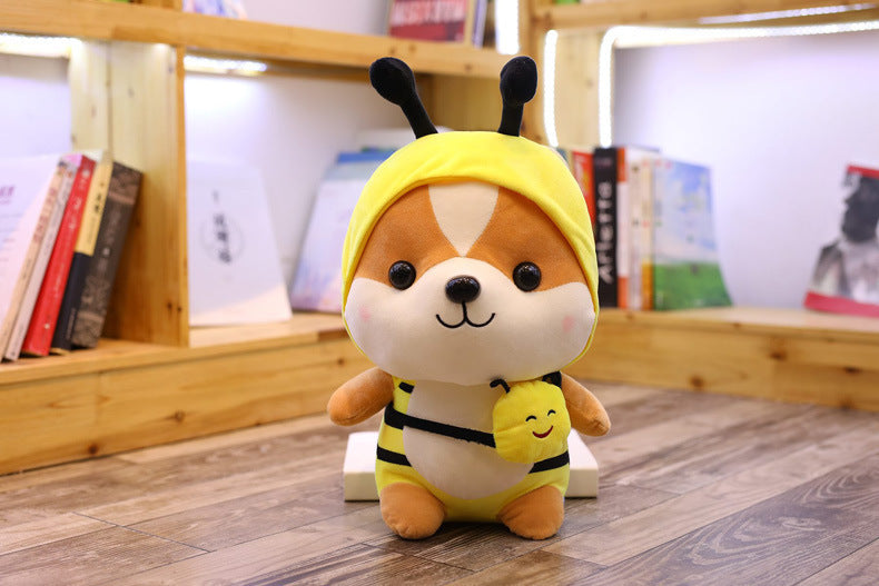 CASAGOOD Squirrel-Bee Stuffed Animal, Squirrel Wearing Bee Costume,Plushies Chipmuck Dressed as Cute Honeybee Funny Plush Toys Chipmuck for Kids Stuffed Animals Gift for Lover 10 Inch