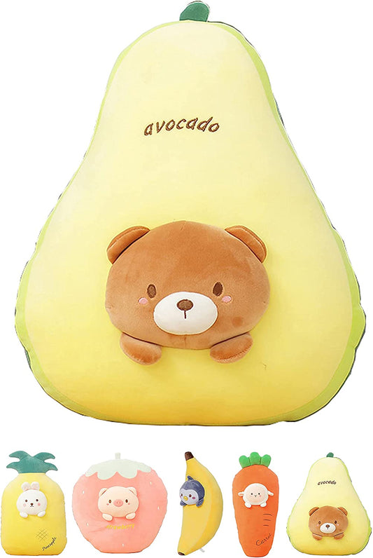 21 Inch Soft Avocado-Bear Plush Hugging Pillow Cute Stuffed Animal Plushies Toy Kids Stuffed Animals Plush Toys for Birthday, Valentine, Christmas or Daily