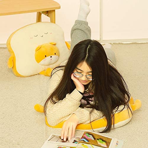 20 Inch Soft Bread-Shiba Inu Dog Plush Hugging Pillow Cute Stuffed Animal Plushies Toy Kids Stuffed Animals Plush Toys for Birthday, Valentine, Christmas or Daily.