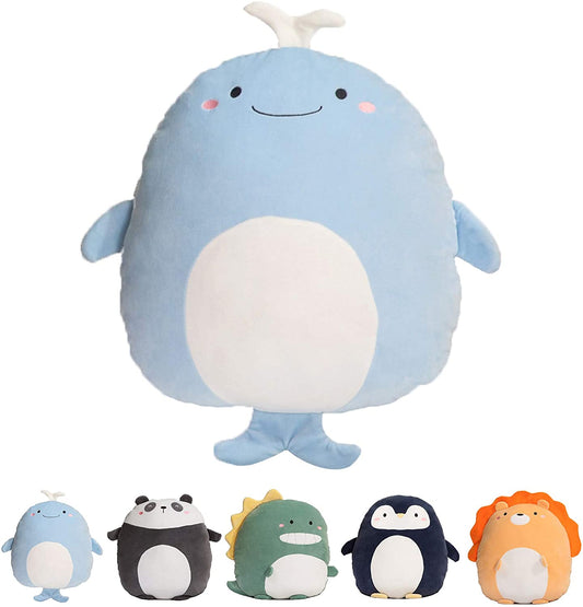 Soft Whale Dophin Plush Hugging Pillow Cute Stuffed Animal Plushies Toy Kids Stuffed Animals Plush Toys for Birthday, Valentine, Christmas