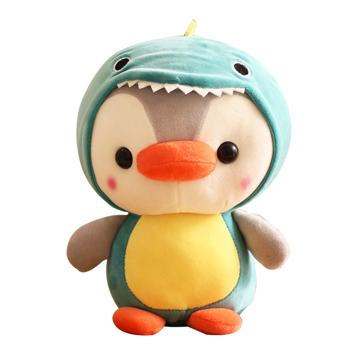 Adorable Penguin Stuffed Animal Dressed in Dinosaur Costume Penguin Plushies with Dinosaur Outfit Cute Plush Toys for Kids Stuffed Animals Gift for Lover 10 Inch