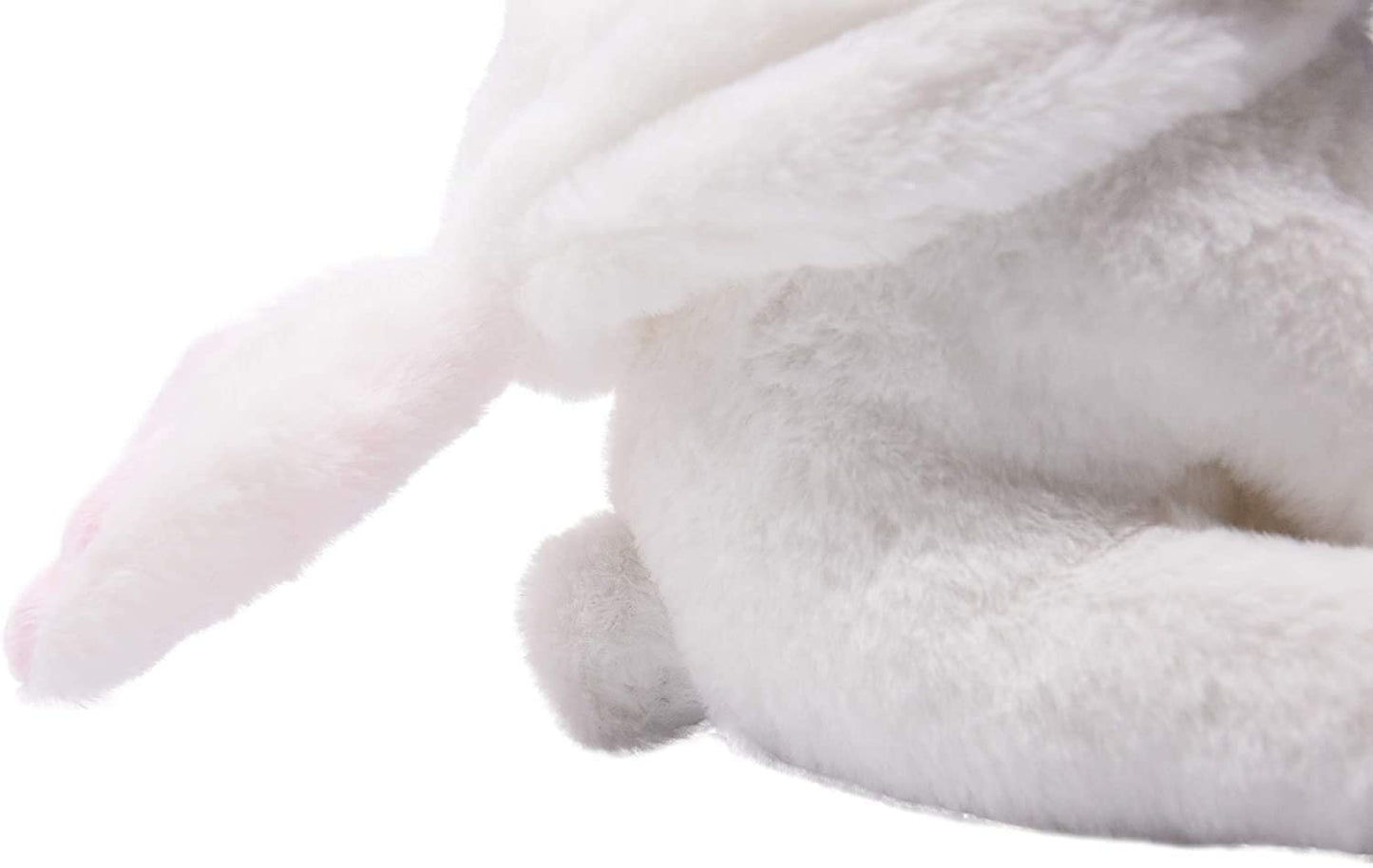 Pug Dog Stuffed Animal in White Coney Costume, Adorable Plushies Pug Wearing Rabbit Outfit, Plush Toys as Great Gift for Kids. Stuffed Animals for Daily 10 Inch