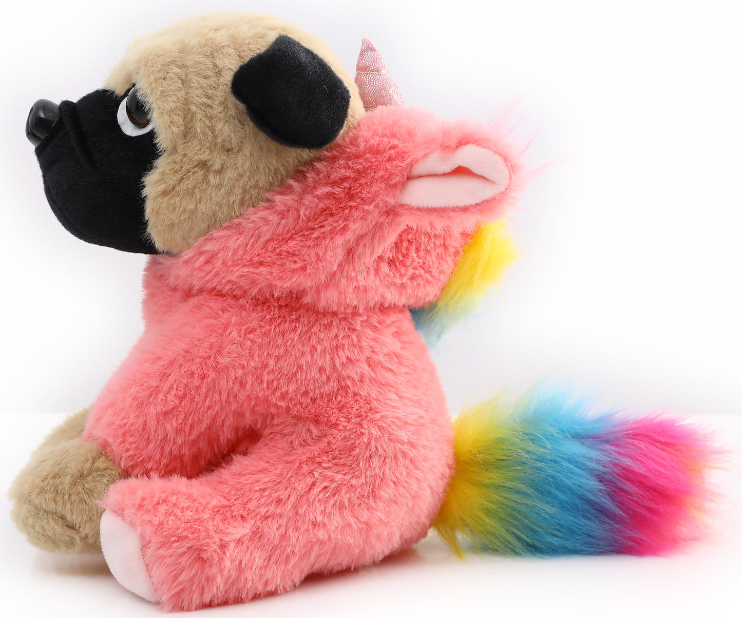Pug Stuffed Animal, Pug Dog Wearing Cute Costume, Plushies Pug Dressed as Cute Funny Plush Toys for Kids Stuffed Animals Gift for Lover 10 Inch (Pug-Unicorn PK)