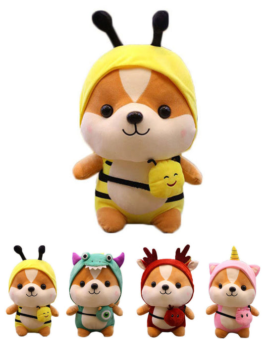 CASAGOOD Squirrel-Bee Stuffed Animal, Squirrel Wearing Bee Costume,Plushies Chipmuck Dressed as Cute Honeybee Funny Plush Toys Chipmuck for Kids Stuffed Animals Gift for Lover 10 Inch