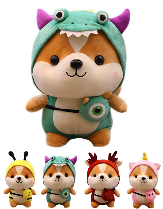 CASAGOOD Adorable Squirrel Stuffed Animal Dressed in Dinosaur Costume Plushies Chipmuck with Dinosaur Outfit Cute Plush Toys for Kids Stuffed Animals Gift for Lover 10 Inch