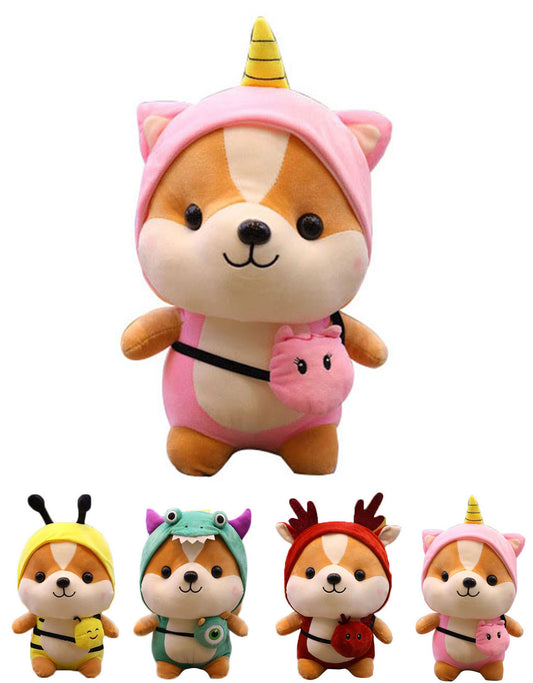 CASAGOOD Cute Squirrel Stuffed Animal Cosplay as Pink Unicorn Plush Toys Chipmuck Soft Squirrel Toy in Unicorn Costume, Great Chipmuck Plushies Toys Stuffed Animals for Kids ,10 Inch